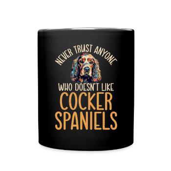 Cadeaux Cocker Spaniel - Mug uni - noir - Devant