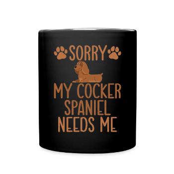 Cocker Spaniel Gifts - Full Colour Mug - black - Front