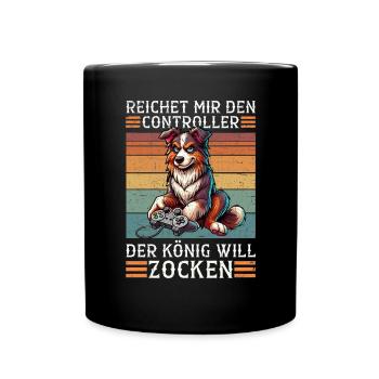 Hands me the controller the king wants to gamble - Full Colour Mug - black - Front