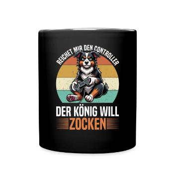 Hands me the controller the king wants to gamble - Full Colour Mug - black - Front