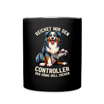 Hands me the controller the king wants to gamble - Full Colour Mug - black - Front