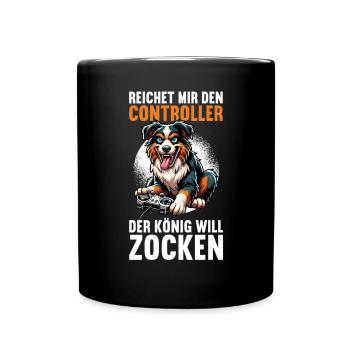 Hands me the controller the king wants to gamble - Full Colour Mug - black - Front