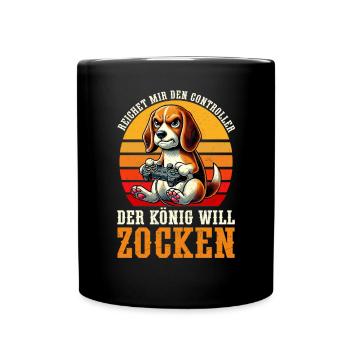 Hands me the controller the king wants to gamble - Full Colour Mug - black - Front