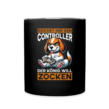 Hands me the controller the king wants to gamble - Full Colour Mug - black - Front