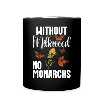 Amoureux des papillons sans papillon monarque - Mug uni - noir - Devant