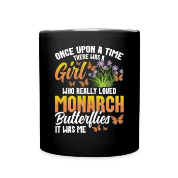 Tenue papillon pour femme asclépiade monarque - Mug uni - noir - Devant
