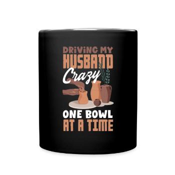 Lustiges Töpfer Töpfern Geschenk Geschenkidee - Tasse einfarbig - Schwarz - Vorne