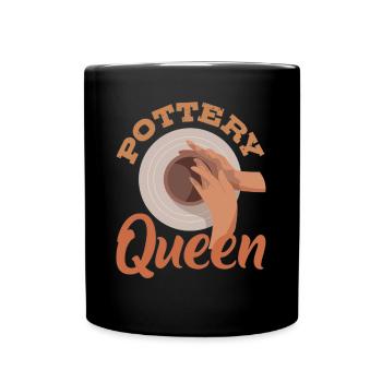 Lustiges Töpfer Töpfern Geschenk Geschenkidee - Tasse einfarbig - Schwarz - Vorne