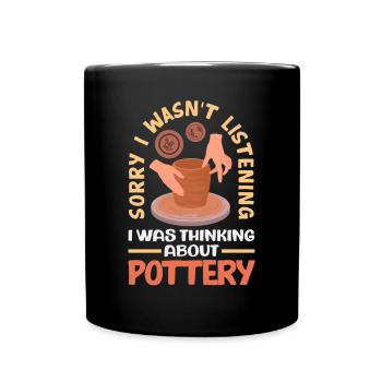 Lustiges Töpfer Töpfern Geschenk Geschenkidee - Tasse einfarbig - Schwarz - Vorne