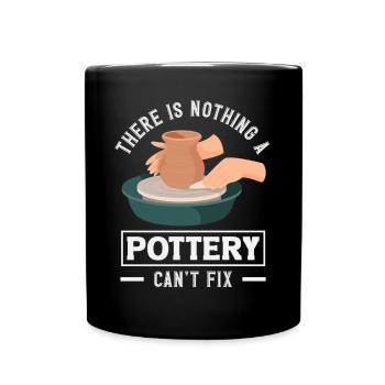 Lustiges Töpfer Töpfern Geschenk Geschenkidee - Tasse einfarbig - Schwarz - Vorne