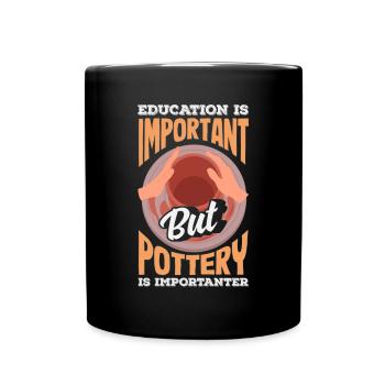 Lustiges Töpfer Töpfern Geschenk Geschenkidee - Tasse einfarbig - Schwarz - Vorne
