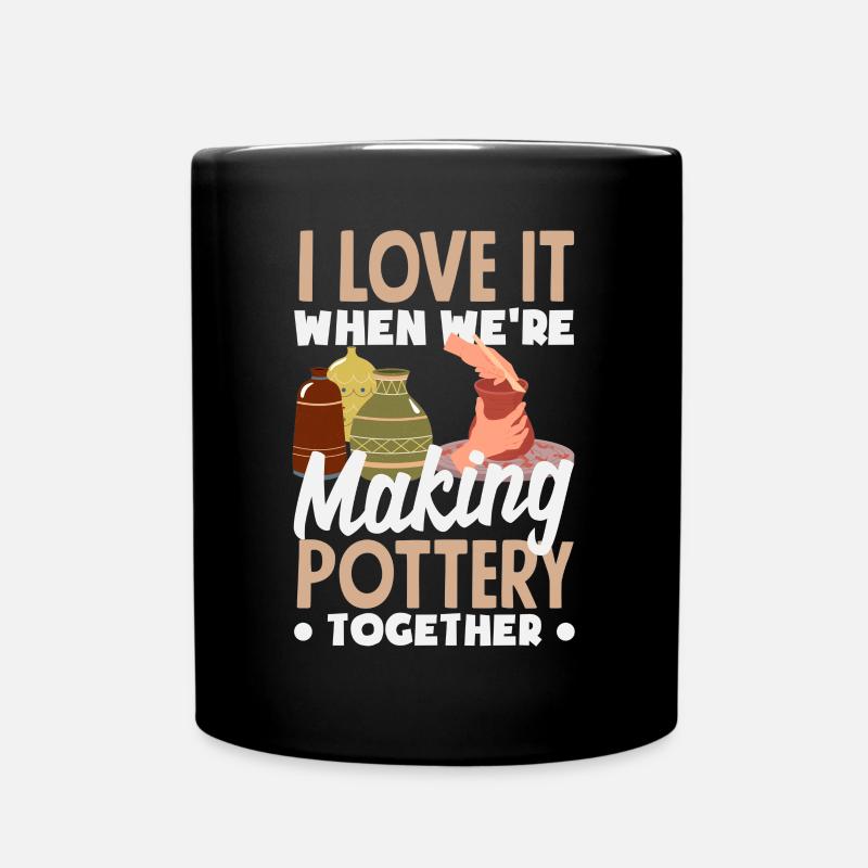 Lustiges Töpfer Töpfern Geschenk Geschenkidee - Tasse einfarbig - Schwarz