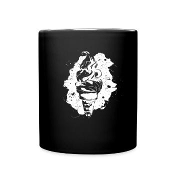 Graphique de crème glacée - Mug uni - noir - Devant
