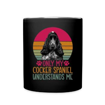 Cocker Spaniel Gifts - Tasse einfarbig - Schwarz - Vorne