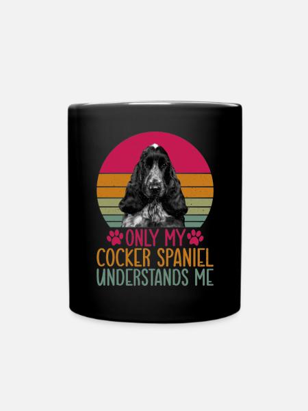 Cocker Spaniel Gifts - Full Colour Mug - black