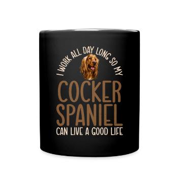 Cocker Spaniel Gifts - Tasse einfarbig - Schwarz - Vorne