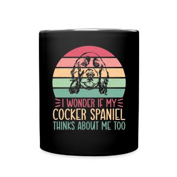 Cocker Spaniel Gifts - Full Colour Mug - black - Front