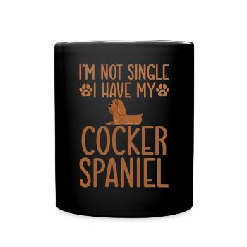 Cocker Spaniel Gifts - Tasse einfarbig - Schwarz - Vorne