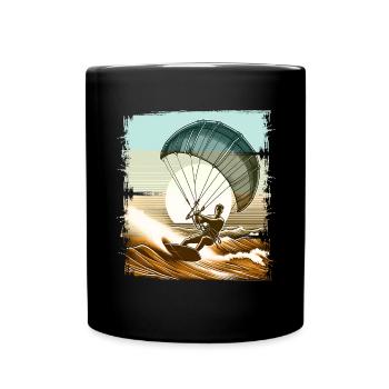 Kitesurfing Kitesurf Kitesurfer Kiteboard - Full Colour Mug - black - Front