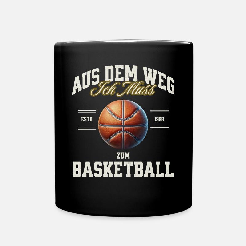 Basketball Basketballer - Tasse einfarbig - Schwarz