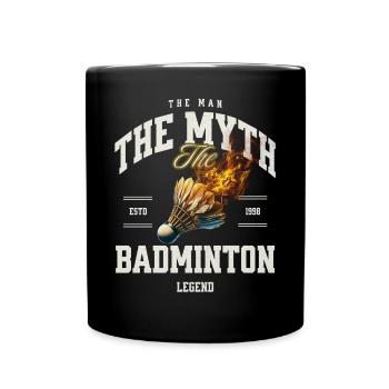Badminton - Full Colour Mug - black - Front