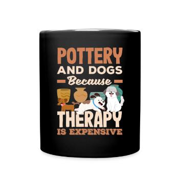Lustiges Töpfer Töpfern Geschenk Geschenkidee - Tasse einfarbig - Schwarz - Vorne