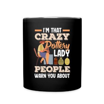 Lustiges Töpfer Töpfern Geschenk Geschenkidee - Tasse einfarbig - Schwarz - Vorne