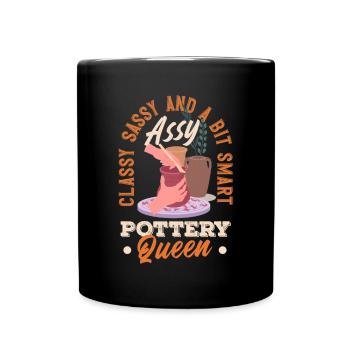 Lustiges Töpfer Töpfern Geschenk Geschenkidee - Tasse einfarbig - Schwarz - Vorne