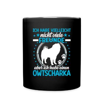 Ovcharka is my friend Ovcharka - Full Colour Mug - black - Front