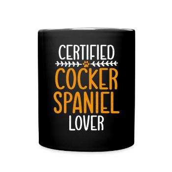 Cocker Spaniel Gifts - Full Colour Mug - black - Front