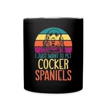 Cadeaux Cocker Spaniel - Mug uni - noir - Devant