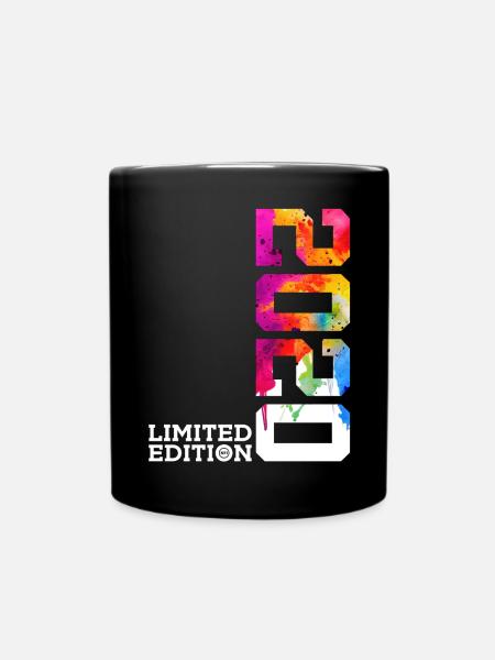 6. GEBURTSTAG LIMITED EDITION 2020 - Tasse einfarbig - Schwarz