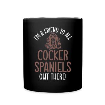 Cadeaux Cocker Spaniel - Mug uni - noir - Devant