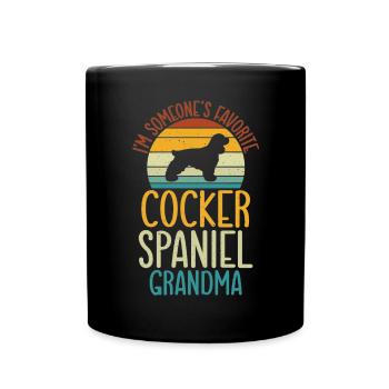 Cocker Spaniel Gifts - Tasse einfarbig - Schwarz - Vorne