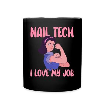 J’adore mon métier de prothésiste ongulaire - Mug uni - noir - Devant
