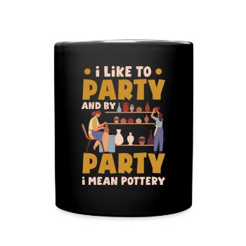 Lustiges Töpfer Töpfern Geschenk Geschenkidee - Tasse einfarbig - Schwarz - Vorne