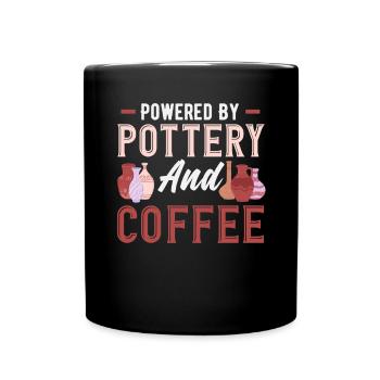 Lustiges Töpfer Töpfern Geschenk Geschenkidee - Tasse einfarbig - Schwarz - Vorne