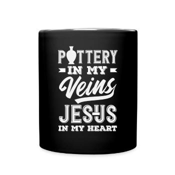 Lustiges Töpfer Töpfern Geschenk Geschenkidee - Tasse einfarbig - Schwarz - Vorne