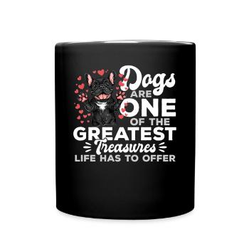 Bouledogue français Frenchie Propriétaire de chien - Mug uni - noir - Devant