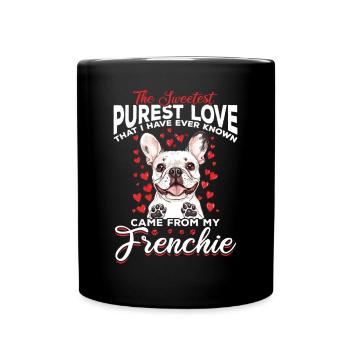 Bouledogue français Frenchie Propriétaire de chien - Mug uni - noir - Devant