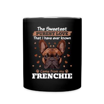 Bouledogue français Frenchie Propriétaire de chien - Mug uni - noir - Devant