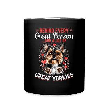 Yorkshire Terrier Propriétaire d’un chien Yorkie - Mug uni - noir - Devant