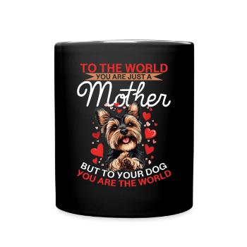 Yorkshire Terrier Propriétaire d’un chien Yorkie - Mug uni - noir - Devant