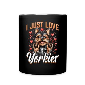 Yorkshire Terrier Propriétaire d’un chien Yorkie - Mug uni - noir - Devant