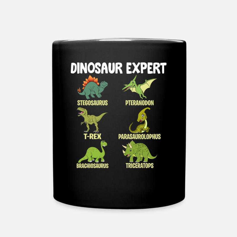 Funny Dinosaur - Dinosaur expert Brachiosaurus - Tasse einfarbig - Schwarz