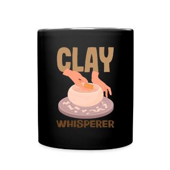 Lustiges Töpfer Töpfern Geschenk Geschenkidee - Tasse einfarbig - Schwarz - Vorne