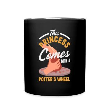 Lustiges Töpfer Töpfern Geschenk Geschenkidee - Tasse einfarbig - Schwarz - Vorne
