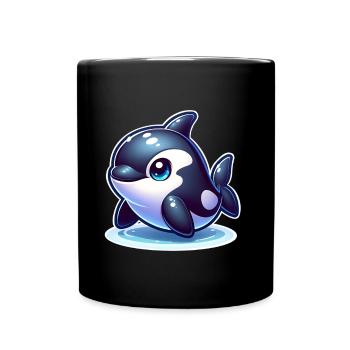 Orque Épaulard - Mug uni - noir - Devant