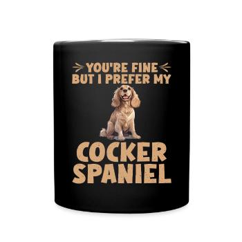 Cadeaux Cocker Spaniel - Mug uni - noir - Devant
