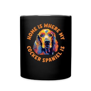 Cocker Spaniel Gifts - Full Colour Mug - black - Front